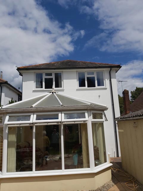 House Exterior Re-Painted in Bournemouth - After Photo - Bournemouth Roofing Dorset Poole Christchurch