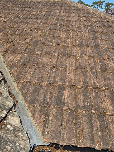 Moss Cleared on Roof Side View - After Photo - Bournemouth Roofing Poole Christchurch Dorset Poole Christchurch